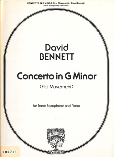 David bennett concerto - in, g