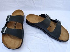 Birkenstock Arizona CT Gr.44 Schwarz Sandalen Nubukleder Crosstown Latschen