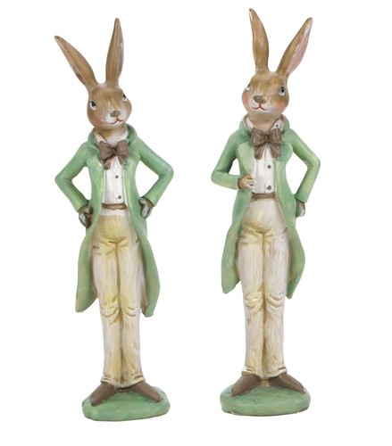 Hasen deko figur - hasen, 2er