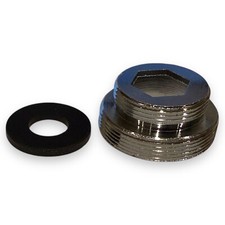 Wasserhan Adapter M22 auf M28 Außengewinde Übergangsstück mit Dichtungen