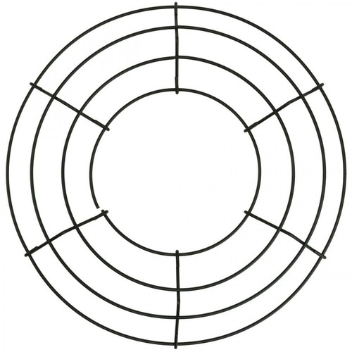 Metallkranz schwarz ø30cm - metallkranz,