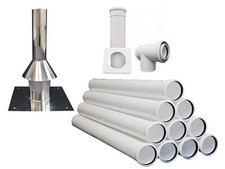 Abgas Paket 10 m Rohr 80/125