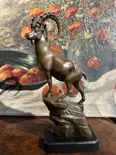 Bronzefigur Steinbock / Ibex