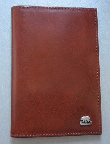 Brown bear leder brieftasche - brown,  leder