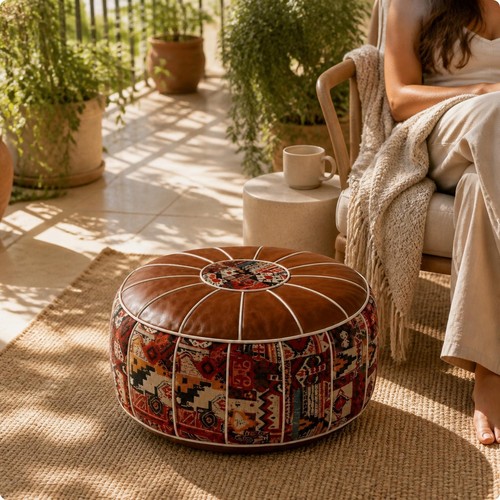 Pouffe bezug boho - pouffe-bezug,