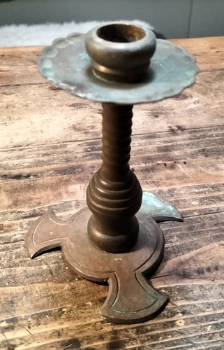 Kerzenständer antik messing - kerzenständer,