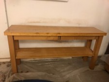 Design-Tisch mit Schüben + Einlagebrett, Ahorn, Tischlerarbeit, 180 x 90 x 45