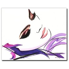 ORIGINAL Acryl Bild Gemälde Frau Abstrakt Malerei Kunst Modern Erotik HANDGEMALT