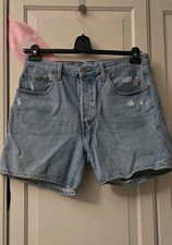 Levi's 501 Jeans Shorts W 31, Hellblau, 5 Knopf