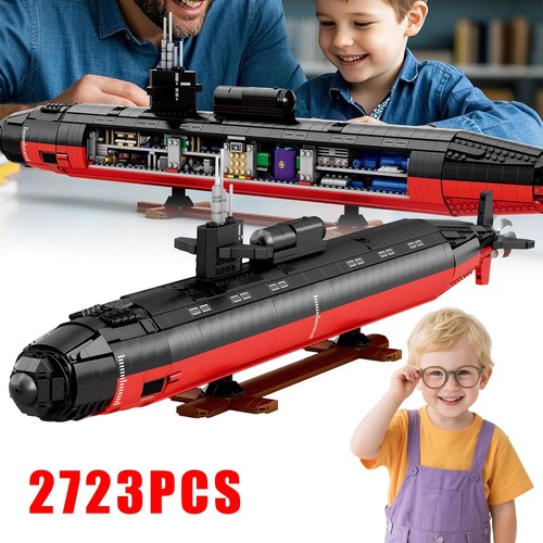 Nuclear submarine 2723 teile - submarine,