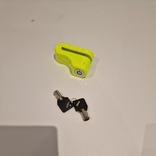 Motorrad Fahrrad Roller Schloss  Bremsscheibenschloss Gelb Scheibenschloss Louis