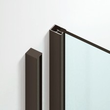 Duschenprofil Aluminium Duschkabinen Wandprofil U-Profil Stabil für 8-10 mm Glas