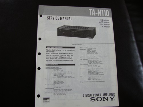 Original service manual - original,