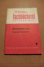 Kleine Fachbücherei Feuerwehr DDR 1961 Leitern Übungen Heft 9 Hakengurt Kommando