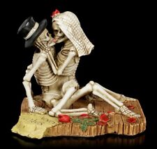 Skelett Brautpaar Figur - Love Never Dies - Gothic Ehepaar Hochzeit Dekostatue