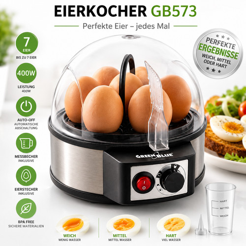 Elektrischer eierkocher eier - 7,