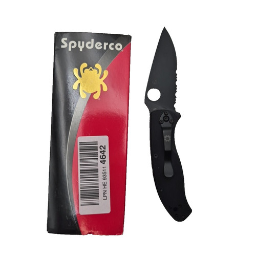 Spyderco tenacious black blade - tenacious,