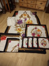 Wende-Bettwäsche Set10tlg Pompöös Harald Glööckler Mikrofaser Doppelbett 135x200