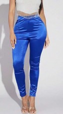 shiny satin wetlook hose Leggins Leggings gr. 38 m nassglanz