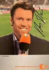 Autogramm Urs MEIER FIFA Schiedsrichter Schweiz, heute ZDF Kommentator 25-1 xyz