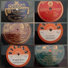 Schellackplatten Konvolut 6x