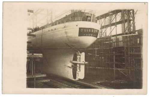 Postkarte motorschiff - ak,