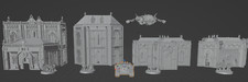 4 Gebäude Set Terrain Set
