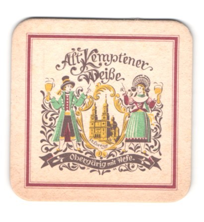 Bierdeckel kempten allgäuer - bierdeckel, kempten,