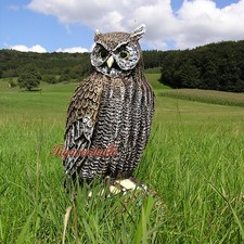 Schleiereule Eule Gartenfigur