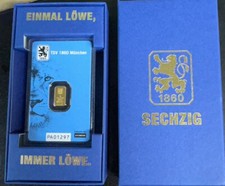 1g 999.9 Feingold Goldbarren Limited Edition- TSV 1860 München 