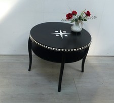 Antiker couchtisch mit ablage - antiker,