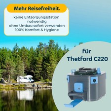 Loobuddy Kassettentoilette chemiefrei Ersatz für thetford C220