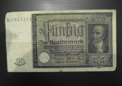 Rentenmark rentenbankschein - 50,