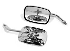 Spiegel Set Live to Ride Chrom Adler M10 f. Honda Triumph Suzuki Guzzi Kawasaki 