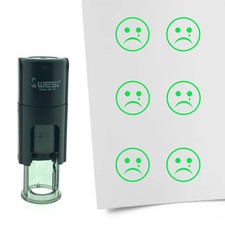 Stempel trauriger smiley - trauriger, in