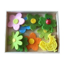 Verzierung Geschenkaufkleber Blätter Blumen Tiere Hühner Filz Geschenke Tip