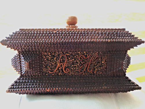 Antike 1890 tramp art holz - 1890,