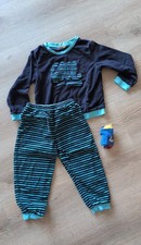 Langarm Schlafanzug Frottee