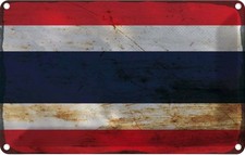 Blechschild 12x18 cm Thailand