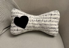 Leseknochen / Nackenkissen /Buchstütze #Musik #Noten #schwarzweiß  #dekoration
