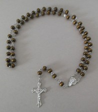 Rosenkranz braune Holzperlen