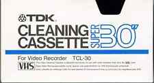 TDK VHS S-VHS Videorecorder Reinigungscassette Reinigungskassette - Trocken, OVP