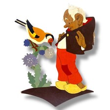 1950er Märchen-Holzbild