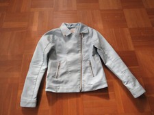 Lederjacke, Mädchen, Größe 146-152, hellblau, DeFacto