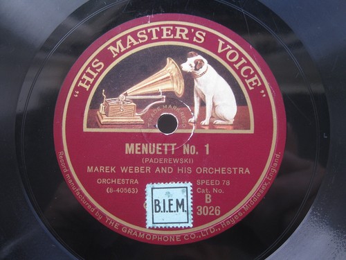 Marek weber rpm menuett - marek,