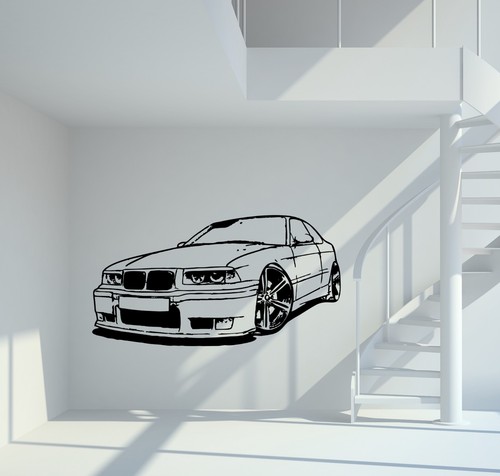 Wandtattoo bmw 325i e36 - wandtattoo,