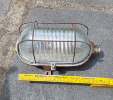 Bunkerlampe Industrielampe Gitterlampe Keller EW Stahl/Glas