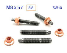 10 St. Torx Stehbolzen M8x57 (M8x55, M8x50) 8.8  Zi-Ni +Kupfermutter M8 SW10