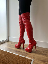 Damen rot overknee - rot,