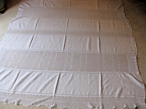 Große rein leinen tischdecke - große,